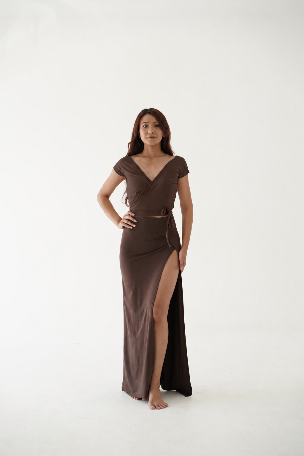 Aurora Wrap Top