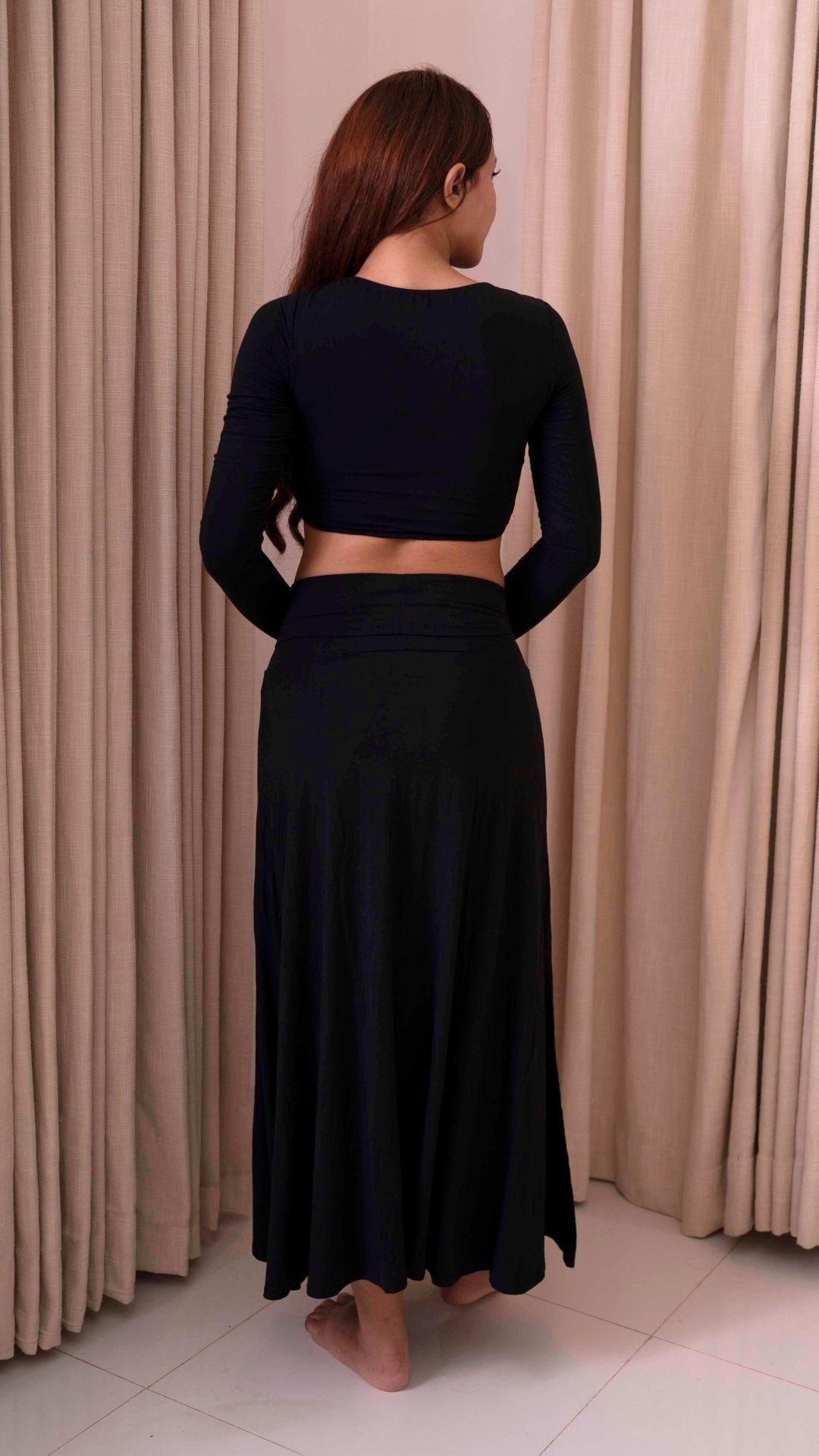 Saraswati Twist Crop Top L/S