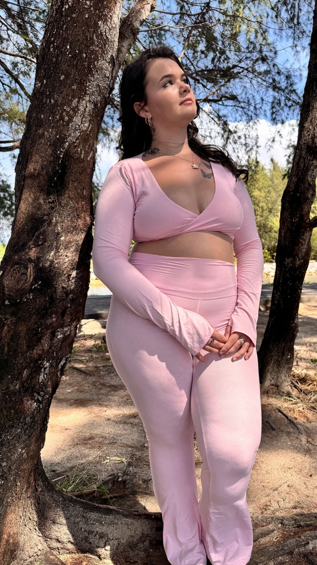 Saraswati Twist Crop Top L/S