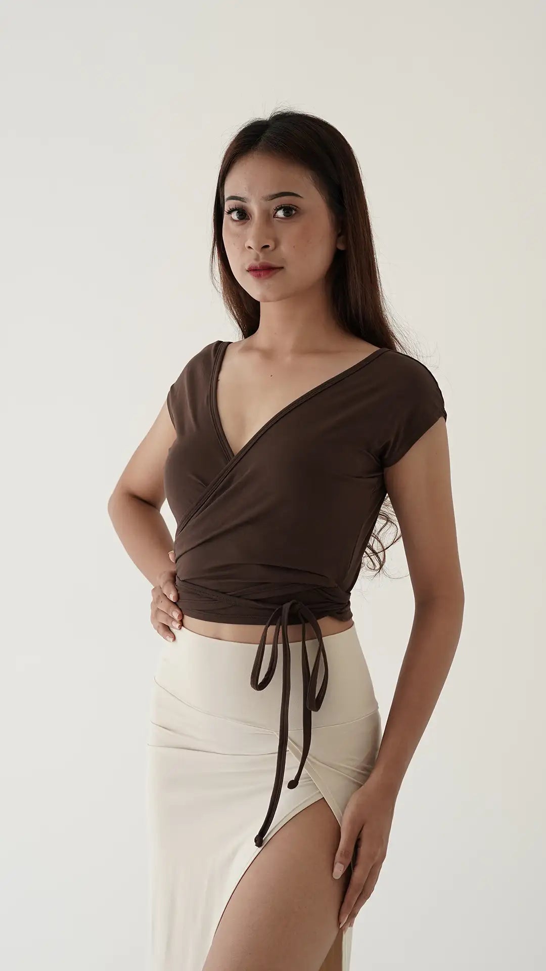 Aurora Wrap Top