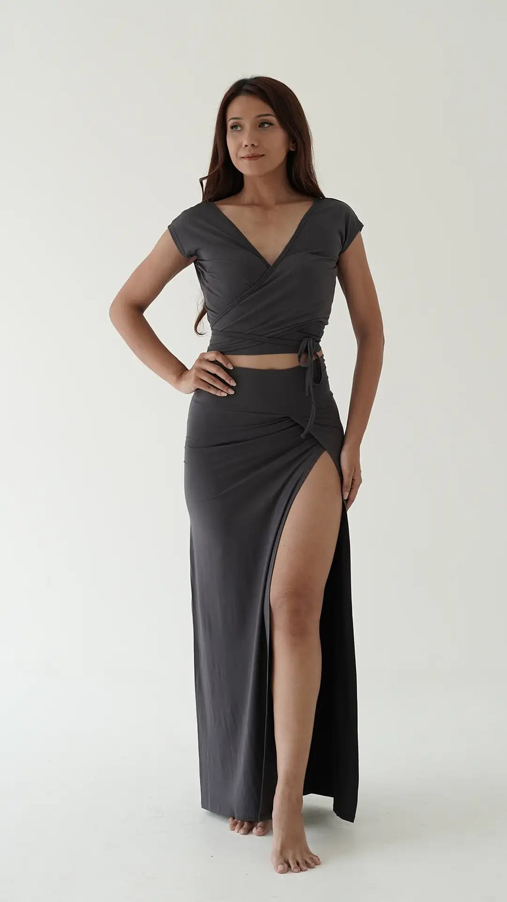 Aurora Wrap Top